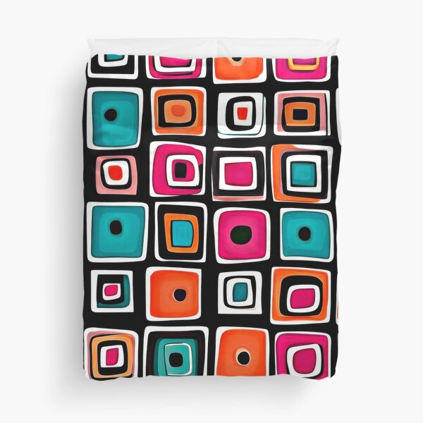 Item preview, Mid-Century Modern Blue, Orange, And Magenta Geometric Pattern  designed and sold by DEC02.