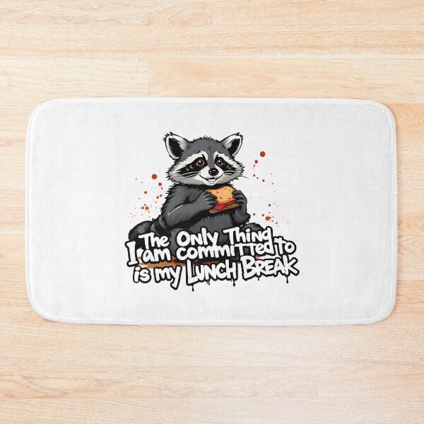Item preview, Raccoon Lunch Break Office Humor Design designed and sold by FoxyJags.