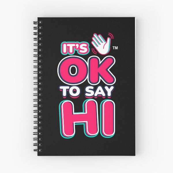 Item preview, It'S Ok To Say Hi - Pink Font designed and sold by aidenpier.