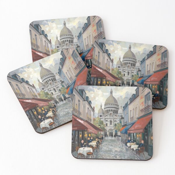 Item preview, Montmartre, Paris -  Travel Poster. Art By Carraann  designed and sold by CARRAANN.