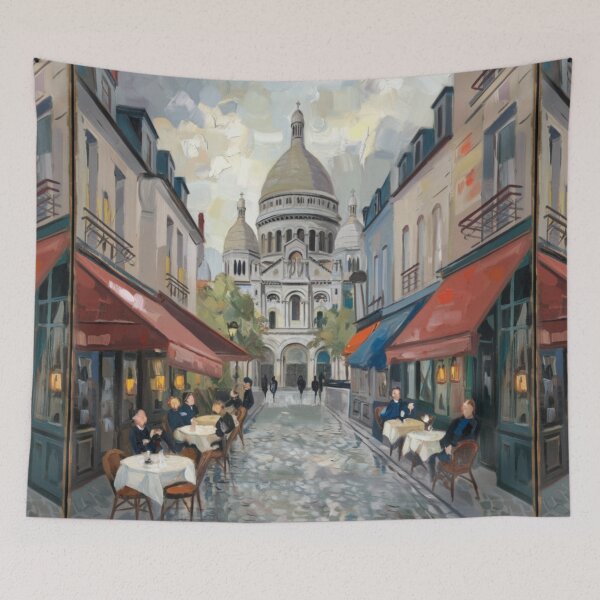 Item preview, Montmartre, Paris -  Travel Poster. Art By Carraann  designed and sold by CARRAANN.