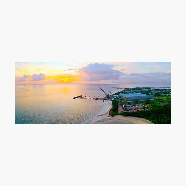 Item preview, Lucinda Sunrise over the 5.76km Sugar Terminal Jetty North QLD designed and sold by Adam Gormley.