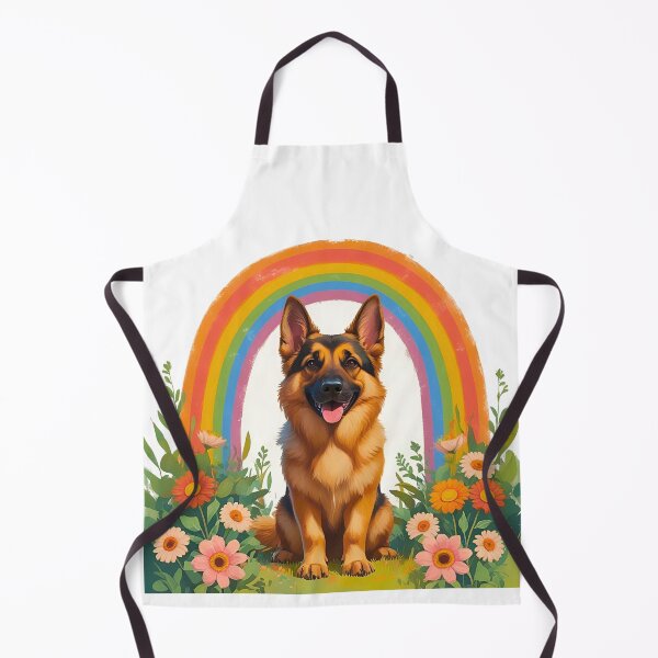 Item preview, Boho Rainbow German Shepherd – Whimsical Dog Art for GSD Lovers designed and sold by Fredster1966.
