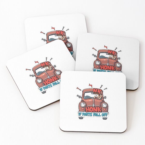 Item preview, Honk If Parts Fall Off – Funny Car Sticker designed and sold by Gscode.