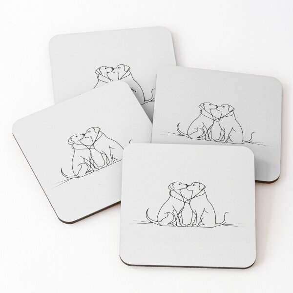 Item preview, Minimalist Dog and Cat Line Art – Elegant Pet Illustration Gift for Modern Animal Lovers designed and sold by dog&cat.