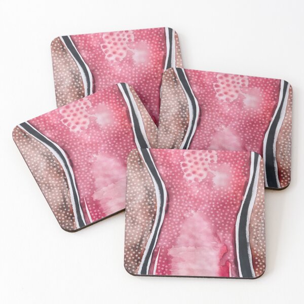 Item preview, Live laugh love, Calming coral/ pink and black Abstract designed and sold by trossi.