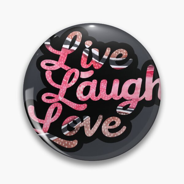 Item preview, Live laugh love, Calming coral/ pink and black Abstract designed and sold by trossi.