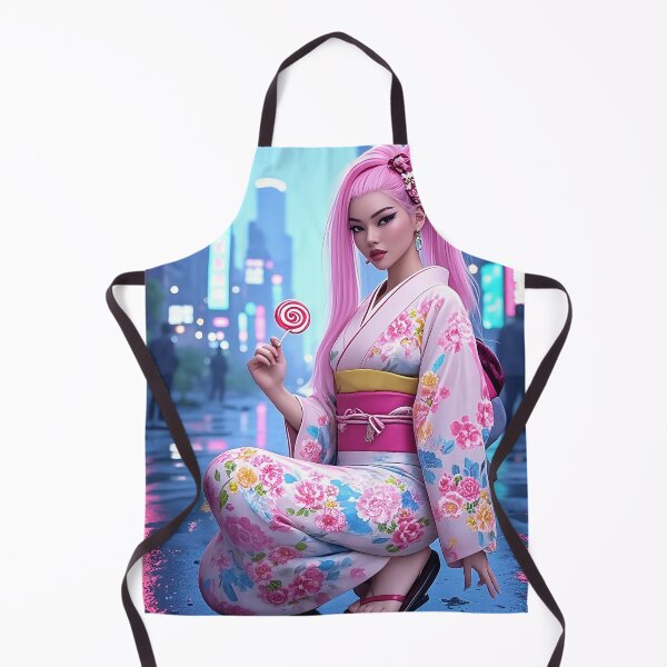 Item preview, Kimono Pinup girl designed and sold by kiwiartyfarty.