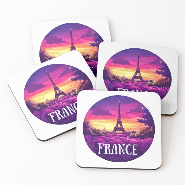 Aperçu de l'œuvre France Lavande et Tour Eiffel créée et vendue par Myra365Art.