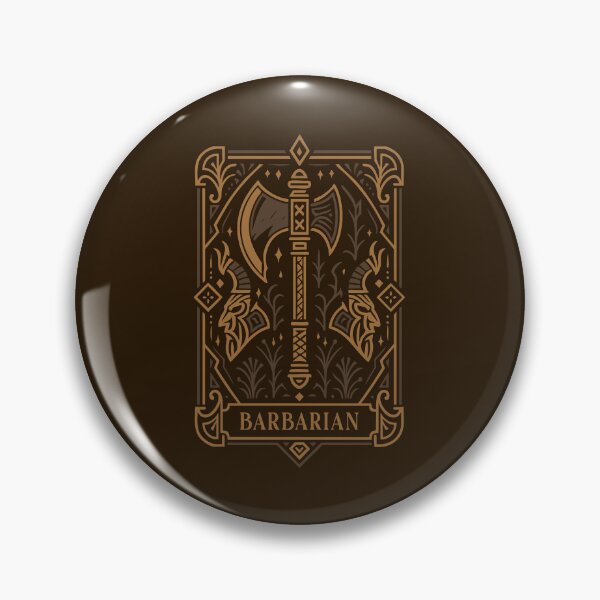 Item preview, Barbarian Character Class Emblem Tabletop TTRPG designed and sold by pixeptional.