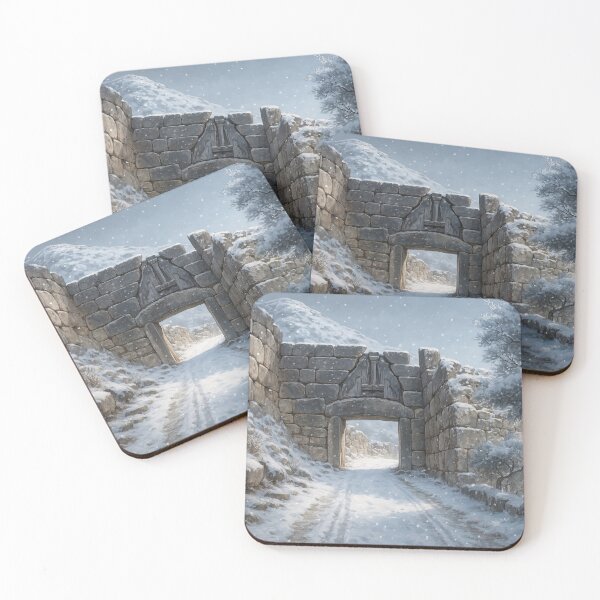 Item preview, The Mycenae Lion Gate in Winter designed and sold by KAI-Studio.