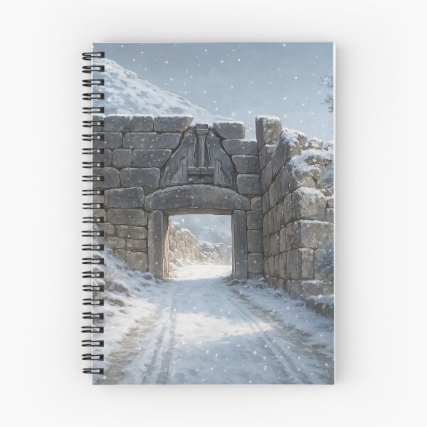 Item preview, The Mycenae Lion Gate in Winter designed and sold by KAI-Studio.