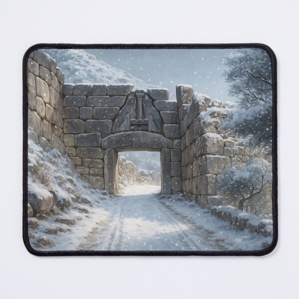 Item preview, The Mycenae Lion Gate in Winter designed and sold by KAI-Studio.