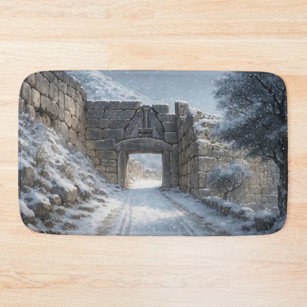 Item preview, The Mycenae Lion Gate in Winter designed and sold by KAI-Studio.