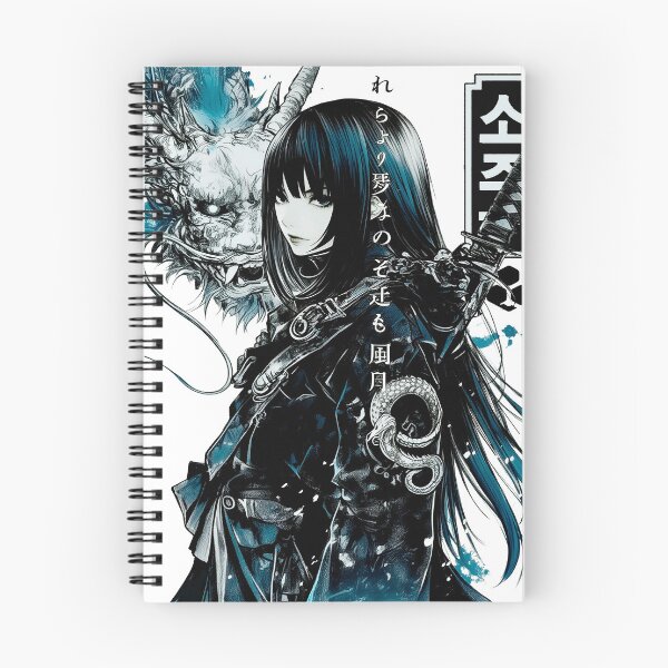Item preview, Aesthetic Samurai Dragon Girl  designed and sold by ShurikenStar.