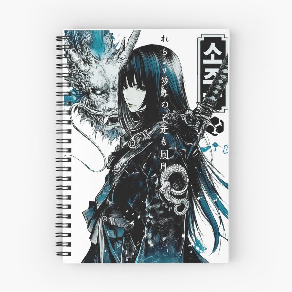 Item preview, Aesthetic Samurai Dragon Girl  designed and sold by ShurikenStar.