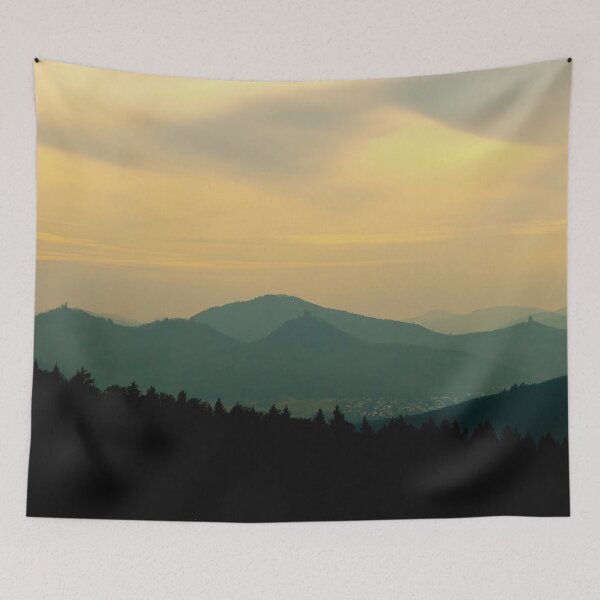 Item preview, Dusk over Annweiler am Trifels designed and sold by Palatinasart.