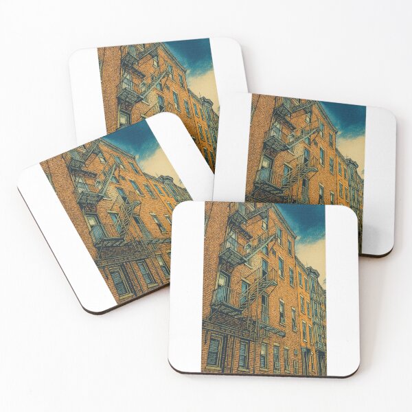 Item preview, Urban Brickscape | Fire Escape Geometry - Vintage City Mood designed and sold by GEEEN.