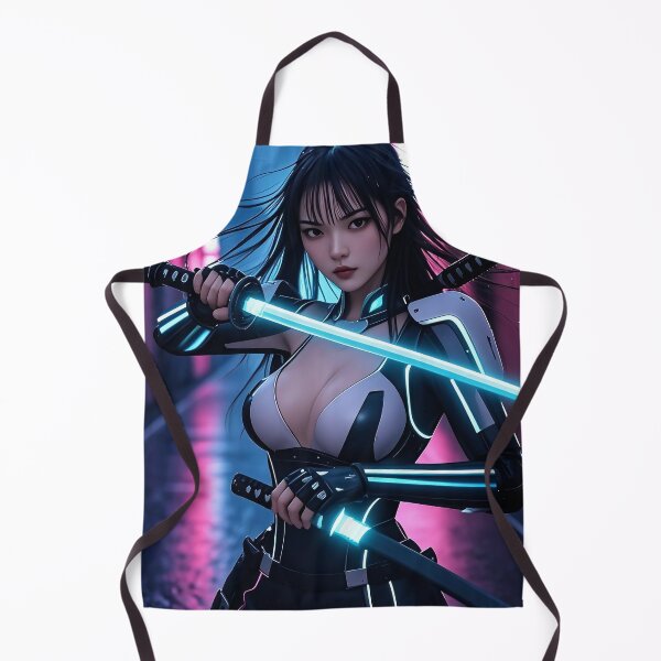 Item preview, Neon Katana Japan Pinup designed and sold by kiwiartyfarty.