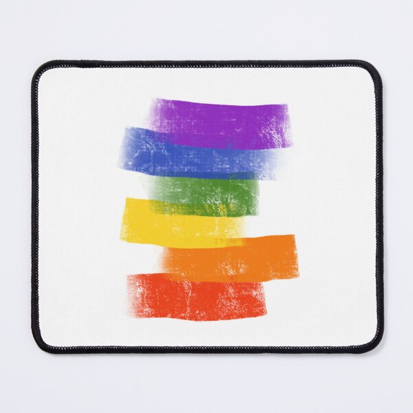 Item preview, Pride flag rainbow colors LGBT gay pride brush strokes designed and sold by Prints Actually.