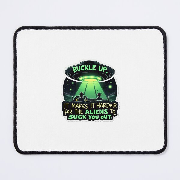 Item preview, Buckle Up – Alien Abduction Sticker designed and sold by Gscode.