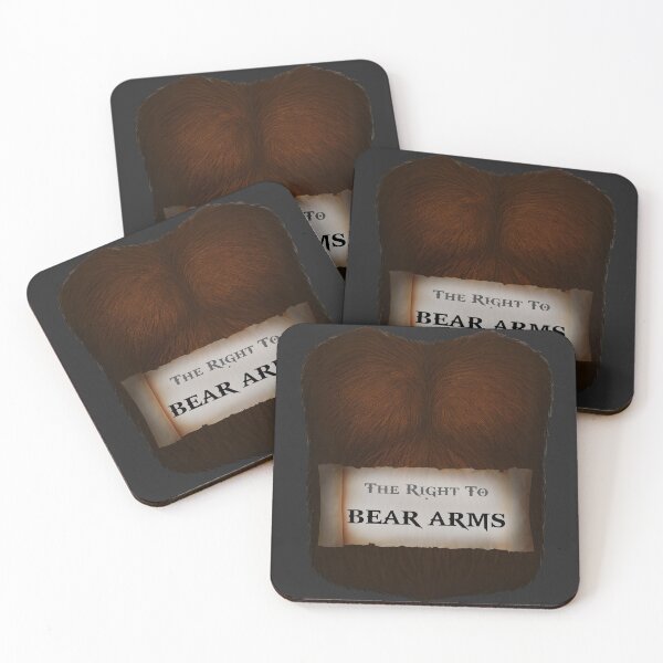 Item preview, The Right to Bear Arms - Bear Chest Pun designed and sold by Stitch Please.