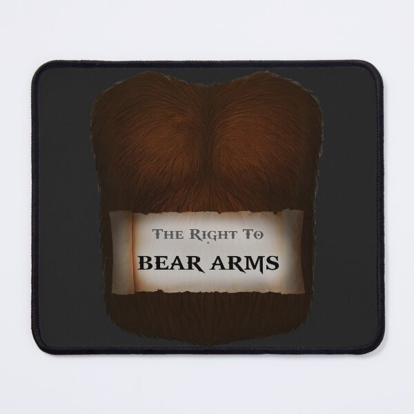 Item preview, The Right to Bear Arms - Bear Chest Pun designed and sold by Stitch Please.