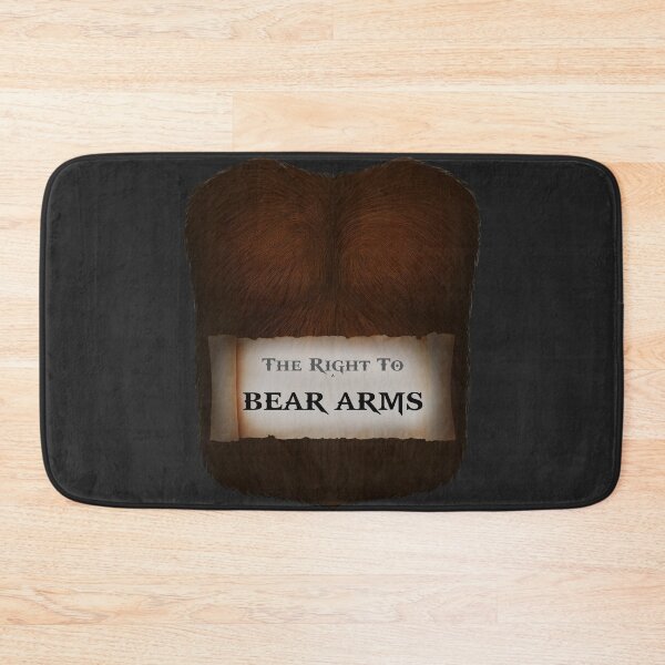 Item preview, The Right to Bear Arms - Bear Chest Pun designed and sold by Stitch Please.