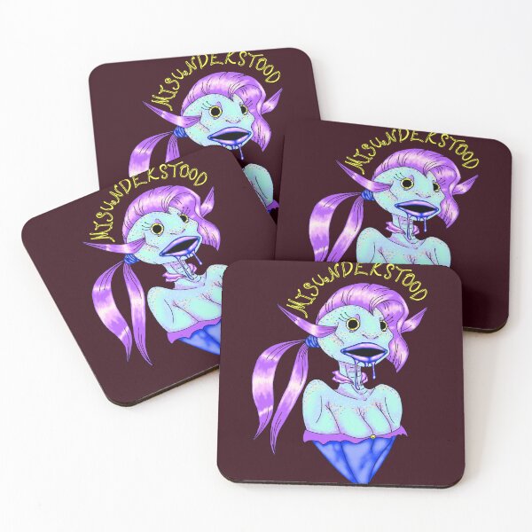 Item preview, Misunderstood Mermaid Monster – Cute Creepy Fantasy Art designed and sold by TheWitchCoven.