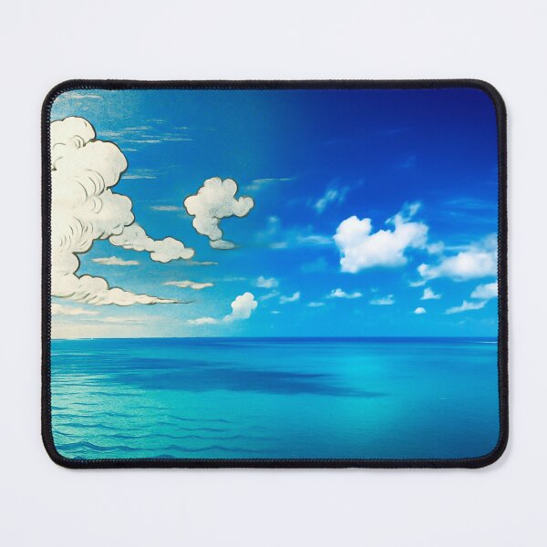 Item preview, Floating Dreams Over the Blue Sea | Ukiyo-e Clouds & Ocean - PhotoArt Fusion designed and sold by GEEEN.