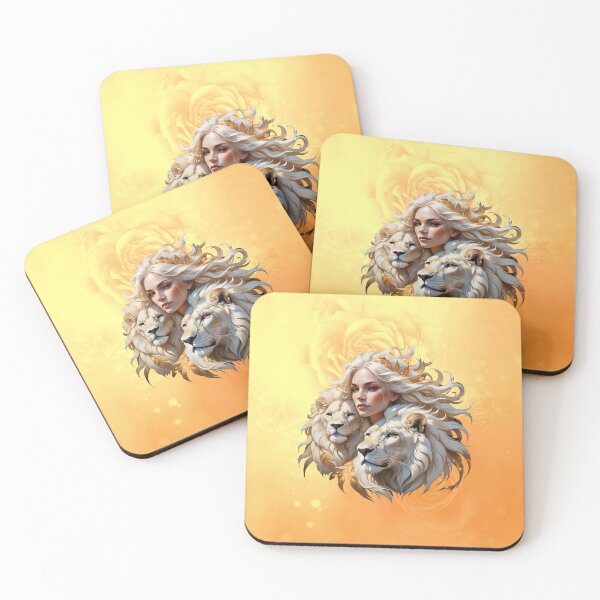 Item preview, Queen of Fantasy between majestic lions designed and sold by nicky2342.