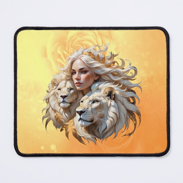 Item preview, Queen of Fantasy between majestic lions designed and sold by nicky2342.