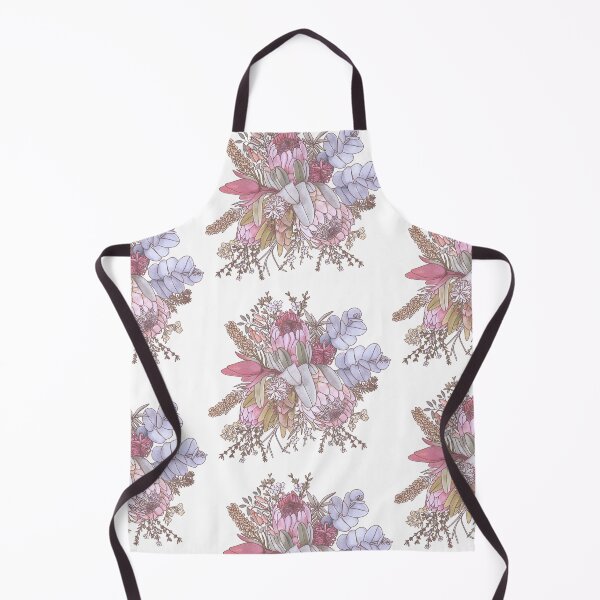 Item preview, Australian Bush Flowers Feminine Bouquet – Wattle, Protea & Gumnuts by Jo Story designed and sold by Sketchbook Designs.
