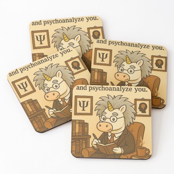 Item preview, Psychoanalyst Unicorn – Funny Therapy Quote for Psychologists designed and sold by Asbiell.