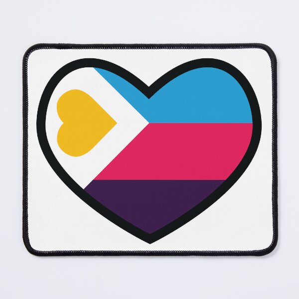 Item preview, Polyamorous Flag Heart designed and sold by deadbeatprince-typography.
