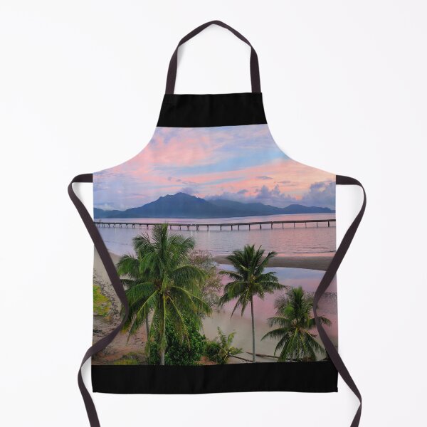 Item preview, Hinchinbrook Island Sunrise through the Palms with Jetty designed and sold by Adam Gormley.