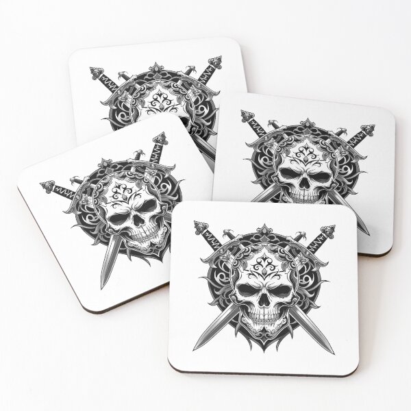 Item preview, A SKULL WITH SWORDS designed and sold by infinitearte.