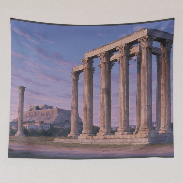 Aperçu de l'œuvre Temple de Zeus Olympien à Athènes créée et vendue par KAI-Studio.