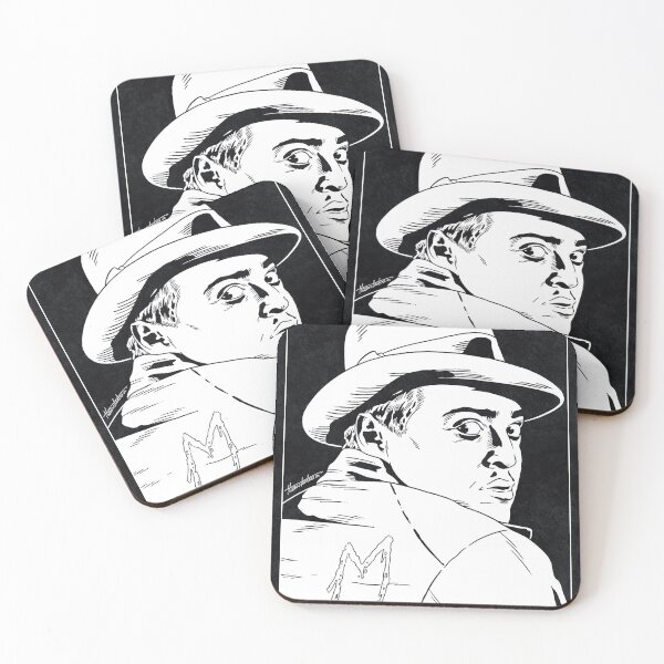 Item preview, HANS BECKERT - M (Black and White) designed and sold by FamousWeirdosRB.