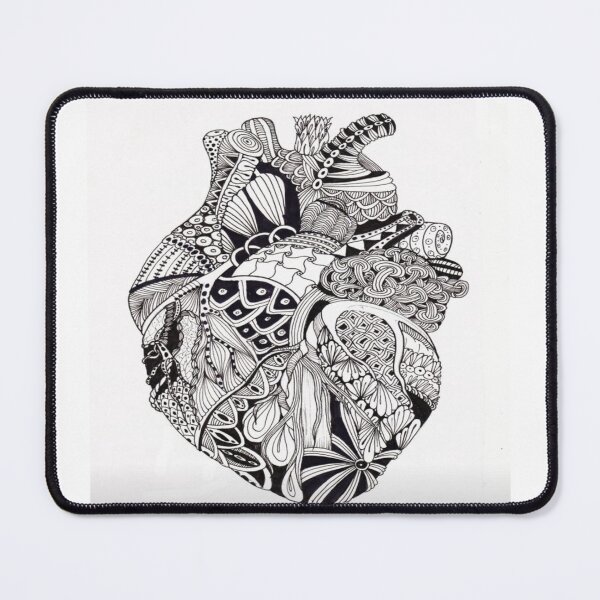Item preview, heart shape filled with intricate mandala art designed and sold by NivyasArtistry.