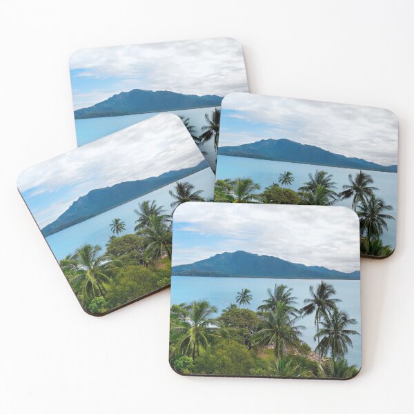 Item preview, Hinchinbrook Island Beautiful Day through the Palms designed and sold by Adam Gormley.