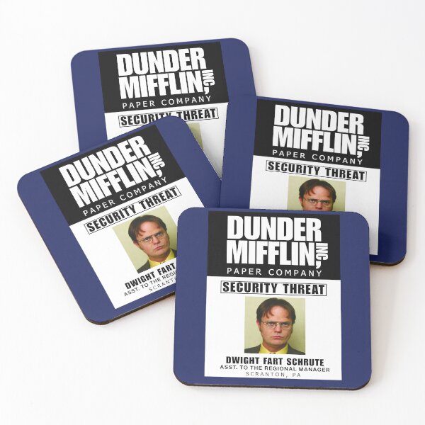 Item preview, Dunder Mifflin. Company Security Threat ID Badge  designed and sold by Keeping Art Heavenly.