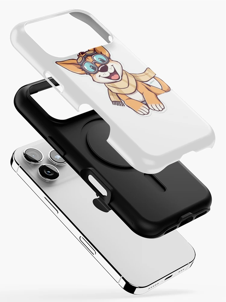 Thumbnail 2 of 4, iPhone Case, Happy Dog Ride – Cartoon Sticker designed and sold by Gscode.