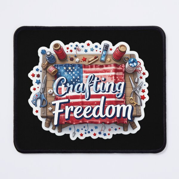 Item preview, Crafting Freedom: Creative Arts and Crafts Sticker for DIY Enthusiasts designed and sold by FestivityFinds.