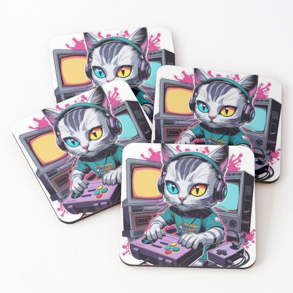 Aperçu de l'œuvre GameKit Cat créée et vendue par CreatvShop.