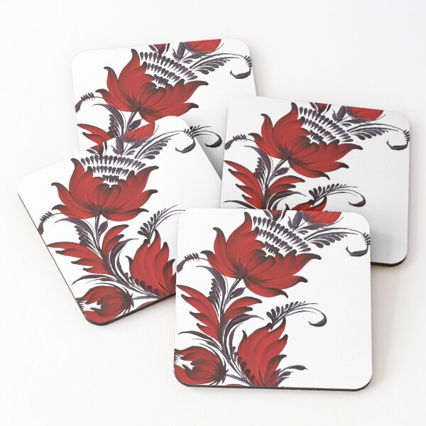 Item preview, Branch of red flowers designed and sold by MALVA UA.