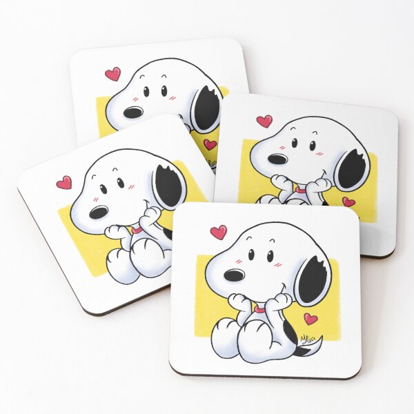 Item preview, White Dog Snoop Beagle designed and sold by ArtbyMilie.
