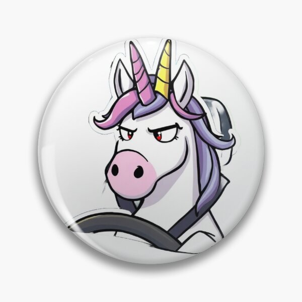 Item preview, Grumpy Unicorn in Traffic – Funny Sticker designed and sold by Gscode.