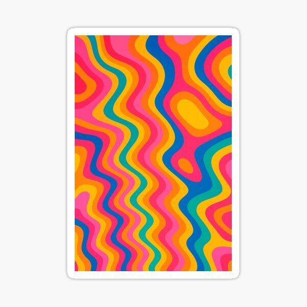 Item preview, Dopamine Decor Groovy Retro Swirl Pattern designed and sold by weirdfishes123.