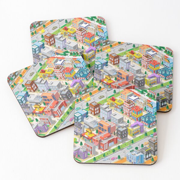 Item preview, Poster megalopolis Isometric city  designed and sold by SUMA3000.